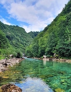 Бистра и смарагдно зелена река Тара која протиче кроз дубоки кањон